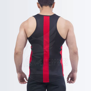 Nouveauté : Débardeurs de sport décontractés pour hommes, tricotés, personnalisables, en polyester et coton, confortables, de haute qualité, pour l'été - Product Image 4