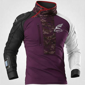 Sublimation Printed Spandex Quick-dry <b>Men</b> <b>Compression</b> Shirt <b>Top</b> Long Sleeve Sports Base Layer Running Dry Rash Guard - Product Image 1