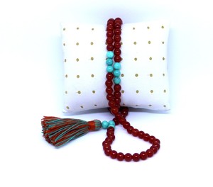 Cuentas de Oración Musulmanas Hechas a Mano con Piedra Natural de Ónix Rojo Aqeeq Hakik, Misbaha Tasbih Tesbih de Tamaño Pequeño - Product Image 6