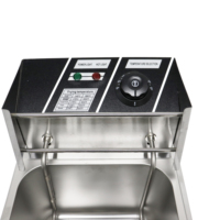 Friteuse électrique commerciale pour restaurant, thermostat réglable, sans fumée, BaoKang ZL-81, machine à poulet et frites