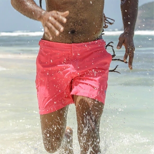 Pantalones cortos de sublimación OEM de alta calidad, ropa de playa personalizada, pantalones cortos estampados para hombre, cintura elástica, surf, natación, playa, pantalones cortos - Product Image 3