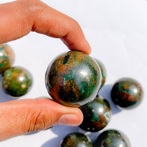 หินควอทซ์จักระเรกิ,ลูกบอลพลอยรูปทรงกลมคริสตัลธรรมชาติสำหรับตกแต่งบ้านของขวัญคริสต์มาส - Product Image 5