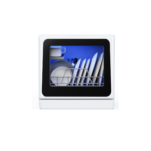 Mini lave-vaisselle portable avec réservoir d'eau de 5 L, modèle de comptoir, 6 programmes de lavage, pour restaurant, hôtel, usage domestique, contrôlé par application, sans gaz - Product Image 1