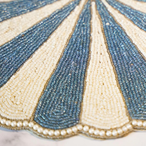 Napperons perlés d'accent de table de forme florale pour la décoration de table de fête de mariage - Product Image 4