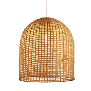 <b>Boho</b> Wicker Bamboo <b>Lampshade</b> Woven Bamboo Ceiling Light High Quality Modern Pendant Light for Home Decor - Product Image 1