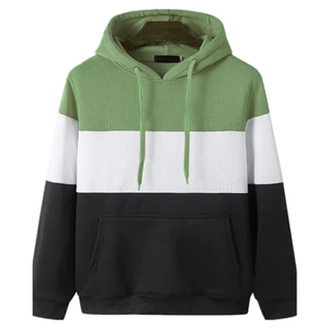 Men Winter Hoodie Sweatshirt Polyester/Cotton Knitted Breathable Eco-Friendly Long Sleeve Pullover Regular Fit Pocket - Product Image 2