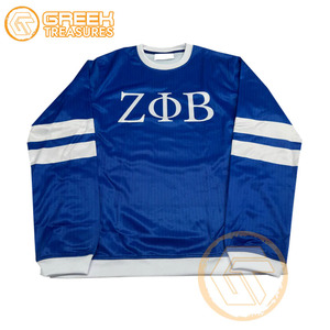 Sweat-shirt d'hiver personnalisé en gros pour femmes de la sororité Zeta Phi Beta, brodé, en molleton de coton, respirant, séchage rapide - Product Image 3