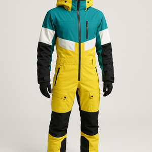 Combinaison de ski unisexe de haute qualité, ample, pour l'hiver, imperméable au vent et à l'eau, chaude, 100% polyester, pour adultes, en stock - Product Image 2