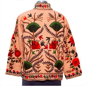 Chaqueta Casual de Invierno Acolchada de Algodón con Bordado SUZANI para Mujer, con Forro de Algodón Transpirable y Estampado Floral - Product Image 5