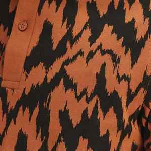 T-shirt d'été pour hommes 100% coton pour polos, multicolore, respirant, à manches longues et à revers, avec design solide, en tricot tendance. - Product Image 4