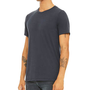 Unisex <b>Black</b> Short Sleeve Jersey T-Shirt LARGE 100% Cotton T Shirt for Man - Product Image 2