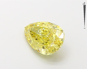 เพชรทรงลูกแพร์ น้ำหนัก 1.81 กะรัต สีเหลืองสดใส ได้รับการรับรองจาก GIA IGI เพาะเลี้ยงในห้องปฏิบัติการด้วยวิธี CVD HPHT ขายส่งจากโรงงาน - Product Image 2