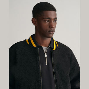 Good Quality Wholesale Custom 100% Cotton High Street Style Waterproof Windproof Bomber Varsity <b>Jacket</b> <b>Men</b> - Product Image 3