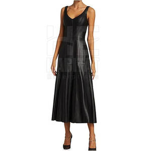 Vestido de Cuero para Mujer al por Mayor, Transpirable, Último Estilo, Color Sólido, Personalizado - Product Image 2