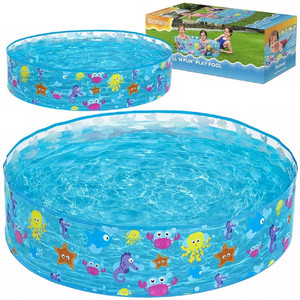Piscine ronde <span class=keywords><strong>Bestway</strong></span> 55028 pour enfants, structure <span class=keywords><strong>gonflable</strong></span> de loisirs aquatiques pour la baignade - Product Image 1