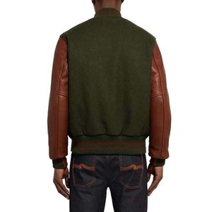 Best Wholesale Men's Winter Clothing Custom Wool Fleece Baseball and Letterman Varsity <b>Jackets</b> College Baseball <b>Jacket</b> For Men - Product Image 6
