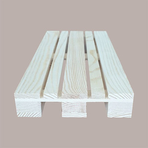 2 Pièces Mini Plateau Palette en Bois Naturel Décoratif 15x40H3.5 cm Plateau - Product Image 4