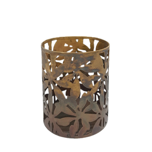 Decoración del hogar, soporte votivo redondo de hierro, Marrón mate Color, vasos de vela de tamaño alto para decoración de boda - Product Image 4