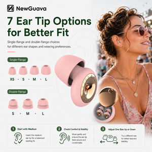 Tapones para los Oídos Elegantes con Reducción de Ruido y Alta Fidelidad, con Detalles Metálicos, para Conciertos, Festivales, Músicos, Deportes, DJ y Vida Nocturna - Product Image 4
