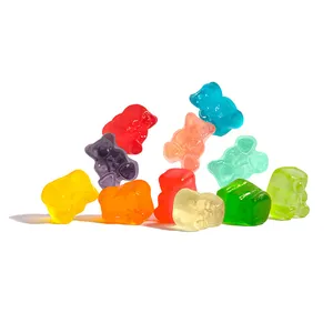 All'ingrosso per bambini preferito Halal caramella gommosa dolci fruttati con gelatina di frutta sapore personalizzabile a forma di cartone animato zucchero della caramella