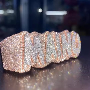 ขายดี VVS Moissanite 925แหวนสเตอร์ลิงตัดโรสโกลด์ของขวัญสำหรับผู้ชายผู้หญิงเพชรบัตรผ่านการทดสอบสำหรับงานแต่งงาน - Product Image 2