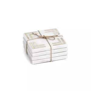 Buy Pure <b>White</b> Marble <b>Coasters</b> Handmade Eco-Friendly Table Top <b>Coaster</b> High Quality Mats & Pads Export Quality <b>Coaster</b> - Product Image 4