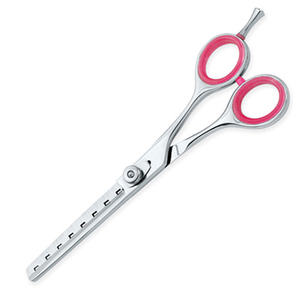 Ciseaux à effiler en acier inoxydable de qualité supérieure, approuvés CE, avec pointe de lame tranchante, 32 dents, manche moyen - Instruments de coupe de cheveux à usage unique - Product Image 2