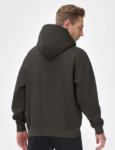 Veste d'hiver pour homme de haute qualité fabriquée en usine, à capuche, doublée, logo personnalisé, 100% polyester jersey, séchage rapide, teinture en pièce - Product Image 2