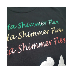 New Best Selling in Korea Washing Durability Is Quite Superb <b>Heat</b> <b>Transfer</b> <b>Vinyl</b> Rolls <b>Shimmer</b> Flex Real Glitter Flakes HTV - Product Image 1