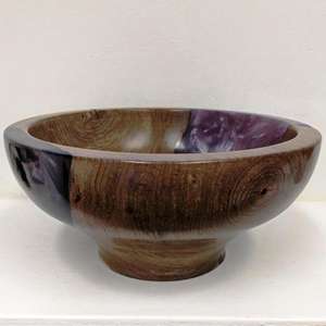 Tazón para servir de resina amarilla HECHO A MANO en 300 piezas Tazón de madera y resina en línea al mejor precio Tamaño personalizado Hecho EN LA India - Product Image 4