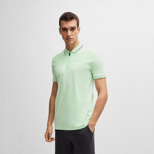 Qualité supérieure 100% coton décontracté hommes pour chemises motif solide à manches courtes tissu tricoté séchage rapide anti-rétrécissement - Product Image 1