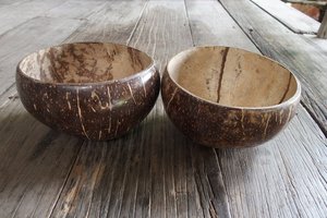 Juego de Vajilla Ecológico de Cáscara de Coco Natural, Hecho a Mano, Sostenible, Reutilizable, para Cocina, Comedor, Ensaladas, Smoothies - Product Image 2