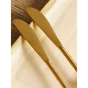 Ensemble de couverts élégant à finition mate pour une décoration de table minimaliste et une restauration sophistiquée avec un artisanat durable de haute qualité - Product Image 4