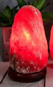 Lampe en sel rouge de l'Himalaya de 2 à 25 kg, lampe en sel naturel de l'Himalaya, lampe en sel pour la décoration de la maison - Product Image 6