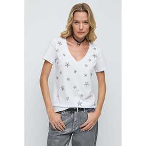 Camiseta Informal de Cuello Redondo, Manga Corta, Corte Regular, 100% Algodón - Product Image 1