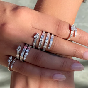 Baguette de diamante cultivado en laboratorio de 5 quilates de diseño personalizado y anillo de compromiso en espiral de forma redonda en oro sólido de 14 quilates para mujer joyería fina - Product Image 4