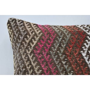 16x24 Beige Wool Kilim Patchwork Pillow Luxury Floral Vintage Fluffy Woven <b>Cushion</b> Portable Bedding Decorative <b>Cushion</b> 18x18 - Product Image 2