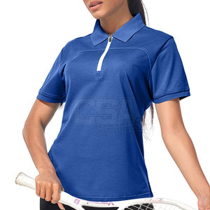 เสื้อโปโลผู้หญิงดีไซน์มีสไตล์ ระบายอากาศได้ดี แขนสั้น คอปก เหมาะสำหรับลุคสบายๆ และลุคสมาร์ท - Product Image 3
