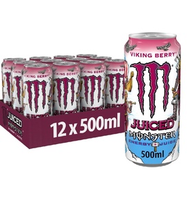 Bebida Energética Monster Viking Berry de Alta Demanda, Paquete de 12 Latas de 500 ml, Bebida Energética Refrescante para Compradores al por Mayor - Product Image 2