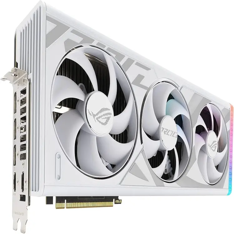 ASSUS ROG Strix GeForce RTX4090 White OC Editionゲーミンググラフィックカード (PCIe 4.0、24GB GDDR6X、HDMI 2.1a、DisplayPort 1.4a)