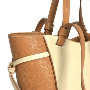 Borsa a Tracolla Morbida e Borsetta in Vera Pelle Dollaro - Made in Italy - Art. 26112 - Product Image 4