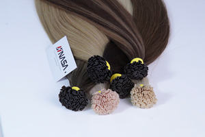 Flat Tip hair extension high quality 100% Vietnamese hair 55cm Double Drawn fast shipping <b>piano</b> color - Product Image 4