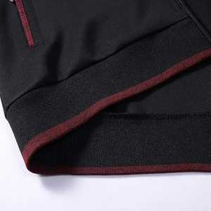 Ensemble de survêtement technique en polaire pour homme, séchage rapide, respirant, manches longues, fermeture éclair, tenue de sport, jogging - Product Image 6