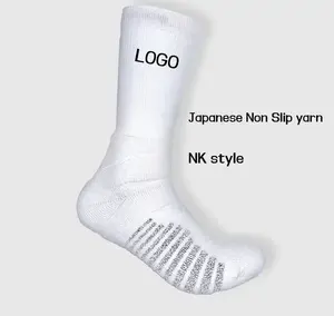 Özel Anti kayma kavrama çorap özel tasarım yüksek kaliteli futbol spor özel Logo rahat örme komik çoraplar