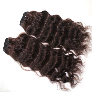 Extensiones de ondas de agua alineadas con cutícula Natural, paquete único, tejido de cabello virgen indio que resalta el cabello humano en cinta, grado de cabello - Product Image 4