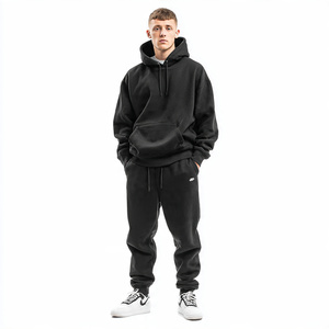 Conjunto Deportivo Holgado de Invierno para Hombre y Mujer, Sudadera con Hombros Caídos, Pantalones Deportivos Holgados, Conjunto Deportivo Holgado Unisex de Invierno - Product Image 4