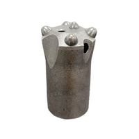 Foret à bouton conique forgé haute performance 7 degrés 5 dents 38mm pour l'exploitation minière et la construction