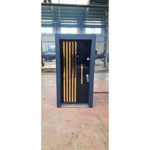 Puerta de Entrada de Acero Premium ABSDOOR, Diseño Elegante Dorado, Alta Durabilidad, Seguridad, Aislamiento Térmico para Interiores, Turquía - Product Image 3