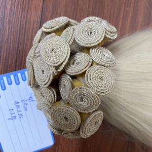 Extensiones de cabello de trama atada a mano de nuevo diseño, cabello sin retorno, suave y fina cutícula ligera, trama de cabello Genius intacta, trama atada a mano - Product Image 1