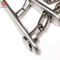 Penjepit Hidung Banteng Profesional dengan Rantai, Bahan Stainless Steel, Pegangan Panjang